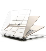 MacBook Air M5/M4/M3/M2 13.6 inç ile Uyumlu Kılıf (Şeffaf, 13.6 inç)