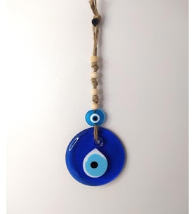 Cam Nazar Kötü Göz Kovucu Hand Made Ağaç Duvar Dekorasyonu Hasır Nazarlık Duvar Ağaç Ev Süsü