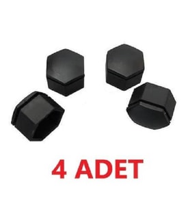 Opel Astra H Siyah Bijon Kapağı 17x23mm (4 Adet)