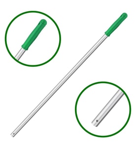 Mulpex Premium Kalite Alüminyum Eloksallı Sap, Delikli 140 cm. Yeşil