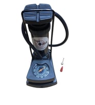 Mini Bisiklet Pompası Göstergeli Taşınabilir Ayak Pompası Motorsiklet Ve Araç Pompası