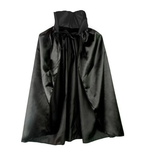 Siyah Renk Yakalı Halloween Pelerini 90 cm (Çok Renkli)