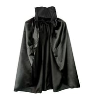 Siyah Renk Yakalı Halloween Pelerini 90 cm (Çok Renkli)