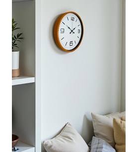 36 Cm Turuncu Dekoratif Duvar Saati (Standart)