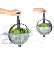 Hızlı Salata Kurutucu Süzgeç- Dönerli Süzgeç Dev Boy