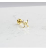 Glorria Altın Balık Burcu Tragus Piercing