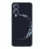 Vivo Y17s Kılıf Silikon Desen Özel Seri Yalnız Ay 1744