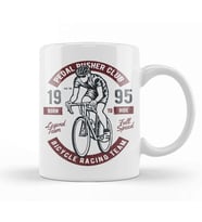 Fun Cool Urban Pedal Pusher Bicycle Racing Team Kupa Bardak Porselen