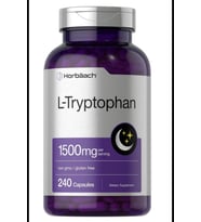 Horbäach  L Tryptophan 1500mg  240 Capsul. Usa Menşei.OZELSPORCUGIDALARIN'DAN 3643 (Renksiz)