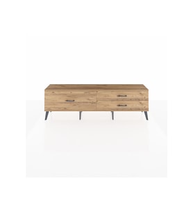 Arges TV Ünitesi 3 Çekmeceli  176x30x51 Çam-Çam