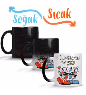 Cuphead Two Sihirli Kupa Bardak Porselen
