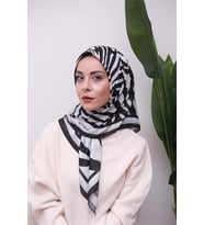 Renkli Karma Desen Dijital Soft Eşarp
