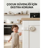 Northcity Çocuk Güvenlik Kilidi - Dolap ve Çekmeceler İçin Pratik Emniyet Aparatı