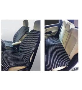 Terletmez Oto Kilim Ön Ve Arka Koltuk Oto Minderi 3Lü Takım Pilot (478099175) (SIYAH-SIYAH-SIYAH)