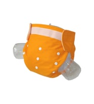 BEZHANE Baby YBB Yıkanabilir Bebek Bezi Cepli Turuncu Renk Cırt Cırtlı(8kg-18kg) (Çok Renkli)