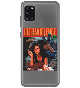Samsung Galaxy A31 Uyumlu Lana Del Rey Ultraviolence Desenli Şeffaf Telefon Kılıfı