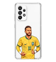 Samsung Galaxy A72 Uyumlu Neymar Da Silva Tasarımlı Şeffaf Telefon Kılıfı