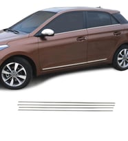 Hyundai i20 Krom Cam Çıtası 4 Parça 2014-2019 Arası Paslanmaz Çelik