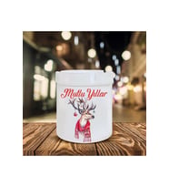 Yılbaşı Noel Temalı Baskılı Seramik Şık Küllük