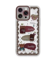 İphone 14 Pro Max Kılıf Sweet Desenli Silikon Kapak - Şeffaf