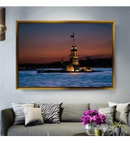 Altın Çerçeveli dekoratif tablo a1188 (Gold)