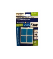 Köpük Çift Taraflı Beyaz Köpük Bant Montaj Bandı 12' Li 25mmx30mm Özel Kesim