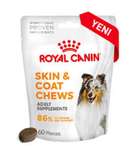 Royal Canin Skin&Coat Chews Deri ve Tüy Sağlığını Destekleyen Tamamlayıcı Ödül Maması 240 Gr
