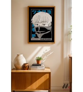 Jujutsu Kaisen Toge Inumaki Poster, Ahşap Çerçeveli Duvar Tablosu - Anime Severlere