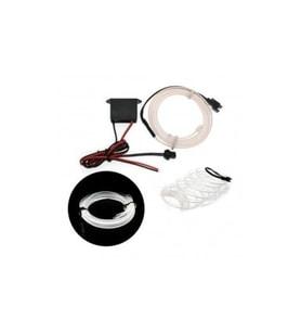 Torpido Led Ip Neon Işıklı Dekoratif Beyaz 2 m