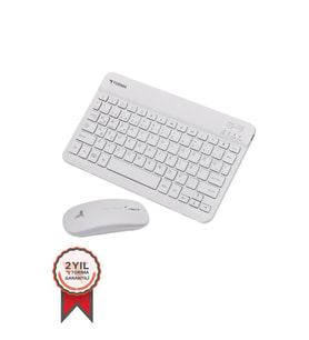 TORİMA Beyaz TMK-04 Kablosuz Klavye Ve Mouse Seti
