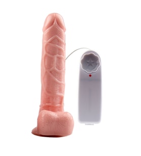 Lilitu Shop 19 cm Kumandalı Gerçekçi Titreşimli Dildo Vibratör Penis