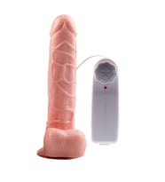 Lilitu Shop 19 cm Kumandalı Gerçekçi Titreşimli Dildo Vibratör Penis