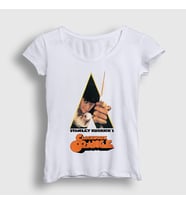 Presmono Kadın Beyaz Cover Film Otomatik Portakal A Clockwork Orange T-Shirt 242061tt