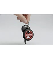 Suzuki Uyumlu Jant/Lastik Detaylı Motosiklet Anahtarlığı (Kırmızı)