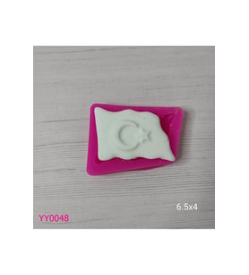 YY0048 Dalgalı Türk Bayrağı Silikon Kalıp