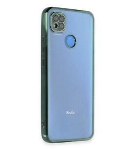 Newface Xiaomi Redmi 9C Kılıf Razer Lensli Silikon - Yeşil