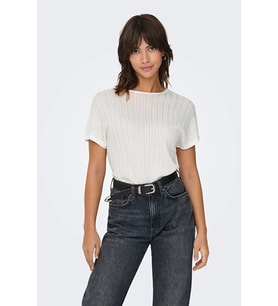 Only ONLIRINA S/S O-NECK TOP JRS NOOS Beyaz Kadın T-Shirt 15349079