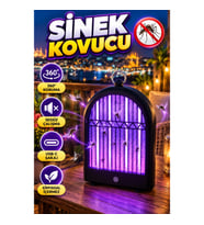 Şarjlı UV Sivrisinek Öldürücü Lamba Sessiz Çalışan USB-C 360° Koruma