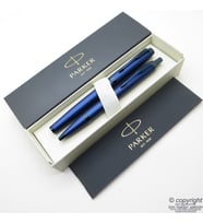 Parker IM Professional Mono Mavi Roller Kalem + Tükenmez Kalem Set  Parker Kalem  İsme Özel Kalem  Hediyelik Kalem