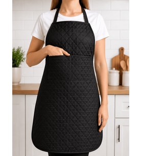Beylini Kapitone Cepli Mutfak Önlüğü Sıvı Geçirmez Leke Tutmaz Yıkanabilir 2 Geniş Cep Aşçı Yemek Bulaşık Kirlenme Önleyici Önlük 70x90 CM