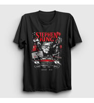 Presmono Unisex Siyah Poster Misery By Stephen King T-Shirt 524121tt