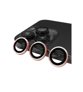 iPhone 14 Pro CL-07 Kamera Temperli Cam Lens Koruyucu (Rose)