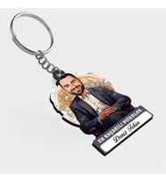 Karikatürlü - Erkek Psikolog İsimli Anahtarlık