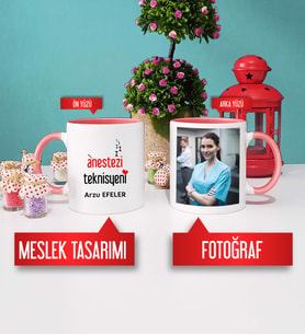 Anestezi Teknikerine Hediye Anestezi Teknikeri Kupa Bardak Pembe Fotoğraflı
