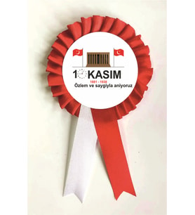 10 kasım atatürk saten kokart 10 adet