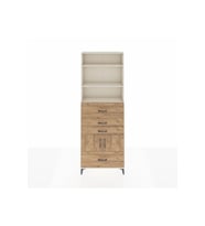 Arges Dolap 4 Raflı 4 Çekmeceli 2 Kapaklı 88x30x243 Aytaşı-Çam