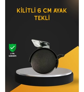 Mobilya İçin Kilitli 6 cm Ayak Tekli Satış