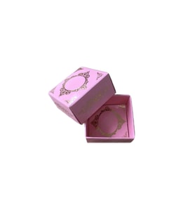 Komple Karton Kutu Saray Desen Gold Yaldız 4X4X2 CM (50 Adet)  Pembe