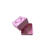 Komple Karton Kutu Saray Desen Gold Yaldız 4X4X2 CM (50 Adet)  Pembe