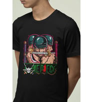 Anime One Piece Zoro Ön - Arka Baskılı Tişört (Siyah)